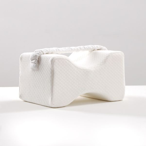 100% Cotton Memory Foam Knee Pillow for Pregnant Women OBLONG Knitted Design