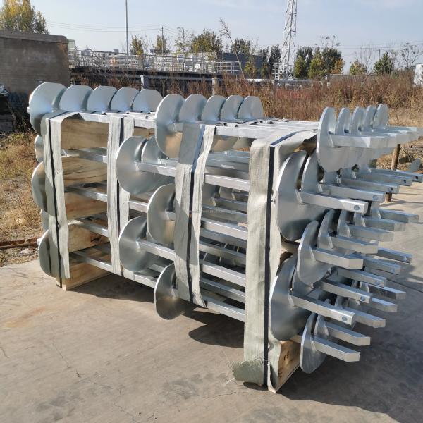 Prefabricated Galvanized Helical Earth Screw for House Ground Foundation Reinforcement  Photovoltaic Support Foundation