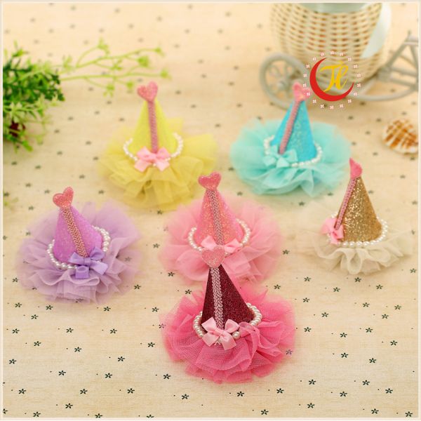 Love candy-colored hat hairpin headdress Korean children jewelry wholesale baby