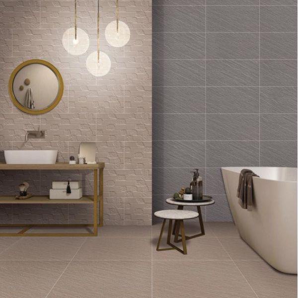 Gray Full Body Porcelain Tiles 30x60cm Indoor Floor AAA Grade