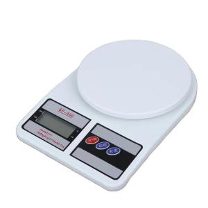 Báscula de cocina digital LCD precisa de 5 kg, escala electrónica de alimentos de alta precisión de 1 g para cocinar, hornear, pesar con batería