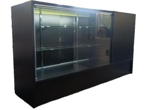 Stylish 2 In 1 Retail Counter Display Cases Full Vision Register Stand Display