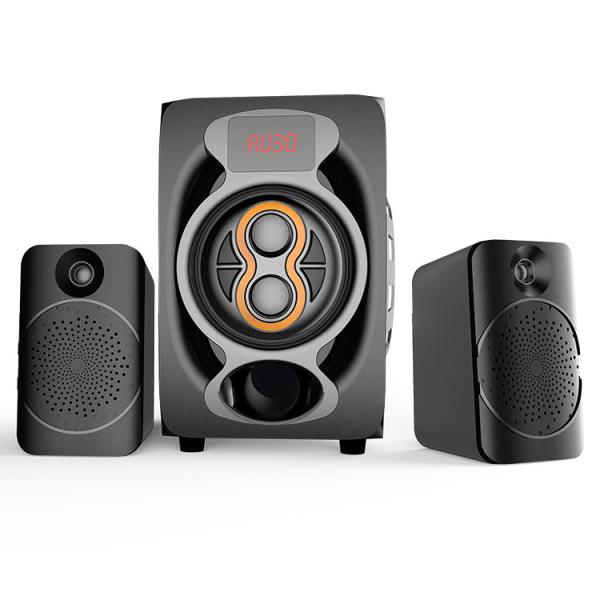 Wooden Bluetooth Heavy Bass 2.1 Speaker Sound System Sub Woofer Home Theater