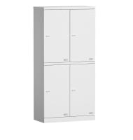 H1850*W900*D450mm rincent la garde-robe de stockage en métal de personnel de 4 de porte casiers en métal Frameless