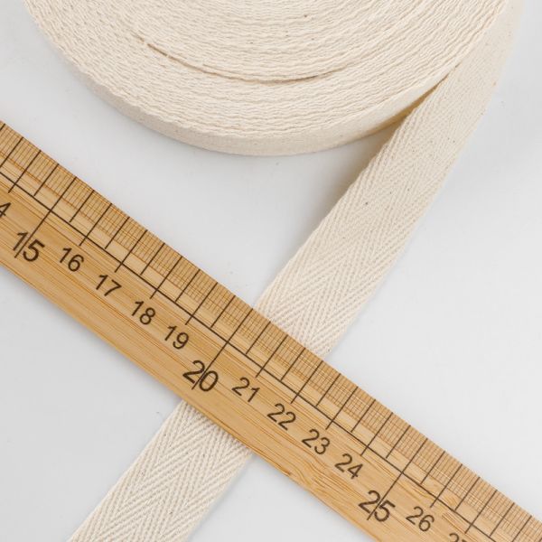 Простая натуральная хлопчатобумажная лента 10 мм-50 мм