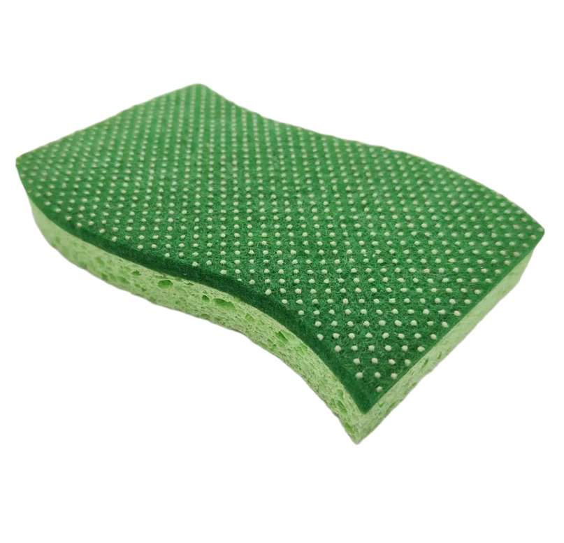 Eco-Friendly Wood Pulp Wave Sponge for Kitchen Cleaning