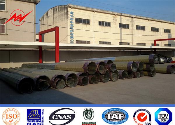Galvanized Octagonal Steel Electric Power Pole 35FT 12m BV Listed