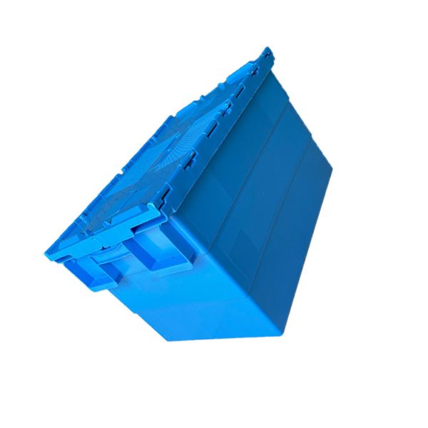 HDPE Stackable 600x400 Packing Industrial Logistic Box Blue Recyclable Plastic