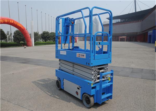 Ten Meters Mobile Scissor Lift Drive Speed Interlock Limits With Hydraulic System