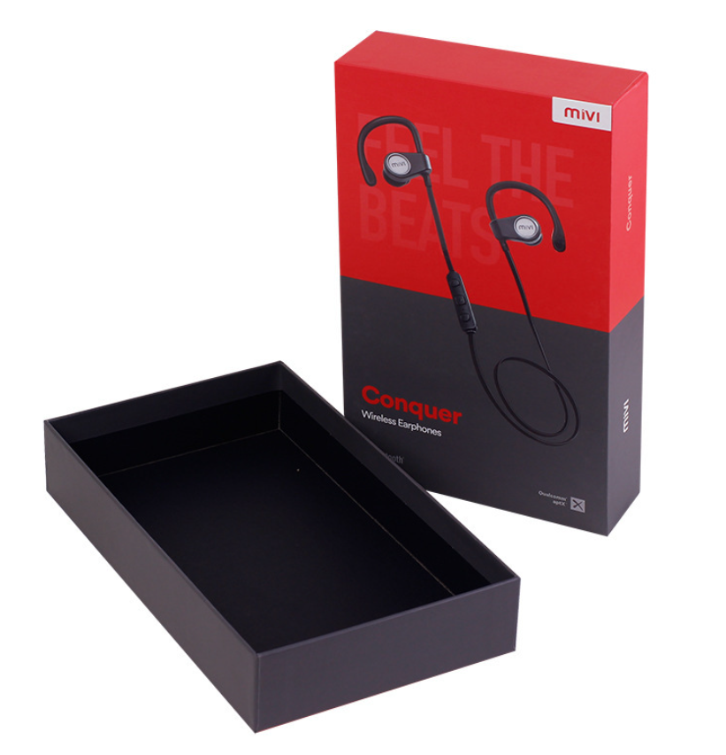 Fone de ouvido sem fio 157gsm Art Paper Rigid Gift Boxes para produtos eletrônicos