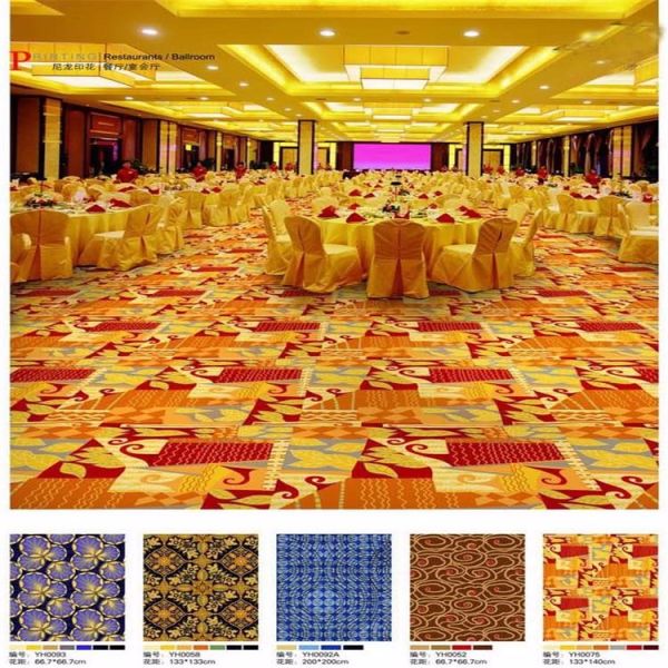 Wholesale printed traditional nylon wall to wall carpet for bar