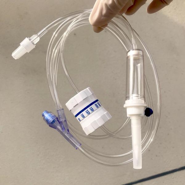 O Pyrogen que a infusão descartável livre ajustou a extensão do regulador do fluxo IV ajustou ISO9001