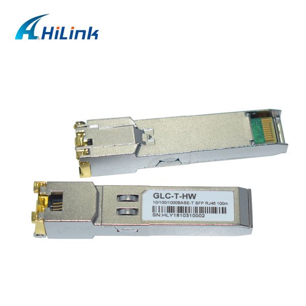 Промышленные приемопередатчики SFP меди кабеля RJ45 ранга 100BASE-T SFP CAT5