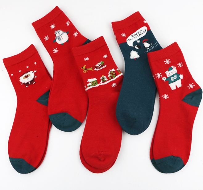 Christmas / Holidays Women's Novelty Socks Anti Fouling Any Logo Available