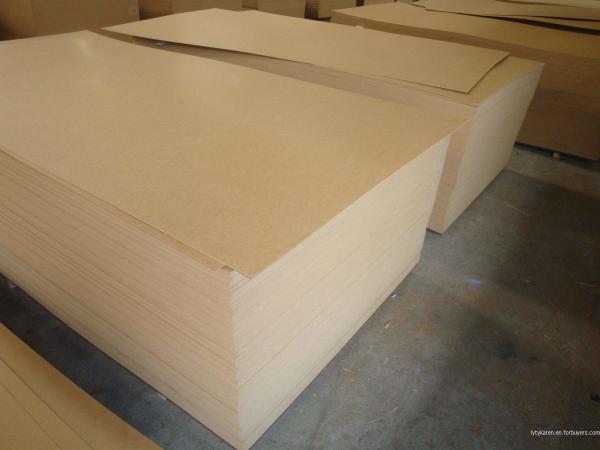 Poplar Core Plain Laminated MDF Board For Interior Flooring Furniture Decoration