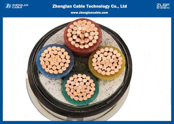 Low Voltage 4 Core Armoured Cable , Outdoor Armoured Electrical Cable 0.6/1KV(NYBY/N2XBY/STA)