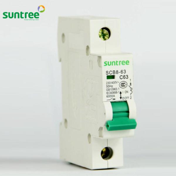 25mm2 Terminal 63A MCB Low Voltage Circuit Breaker