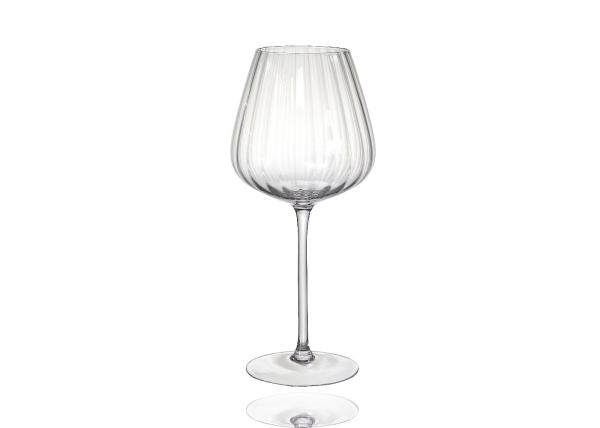 Food Grade Lead Free Vertical Stripes Crystal Wine Glasses 590ml Red Wine Glass Cup
