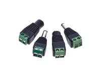 Connecteur masculin femelle de l'adaptateur de prise d'alimentation CC de diamètre de 2.5MM 12V