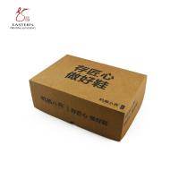 Logo Printed Kraft Paper Corrugated Shoebox para sapatas dos esportes