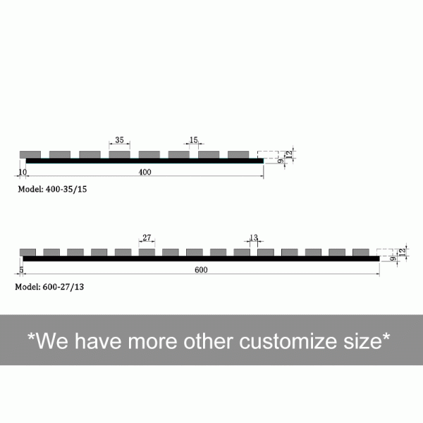 Предкрылок черного дуба акустический деревянный обшивает панелями звукоизоляционное для аудитории