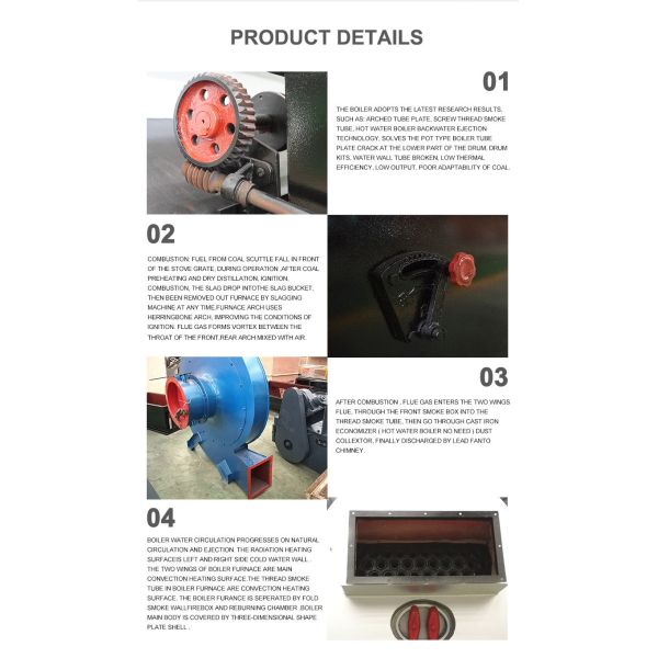 Natural Circulation Low Pressure Steam Biomass Pellet Boiler