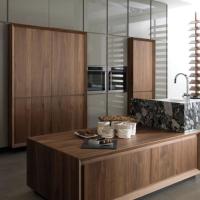 Armoire en bois massif modulaire moderne de haute qualité pour garde-manger de cuisine à domicile Meubles de haute qualité Meubles de cuisine