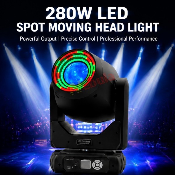 280W LED Spot Moving Head Light High Power Stage Light Gobo Prism DMX512