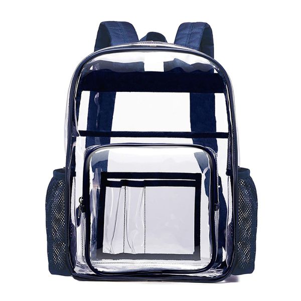 Custom Logo Clear Backpack Heavy Duty Pvc Transparent School Bag Backpack