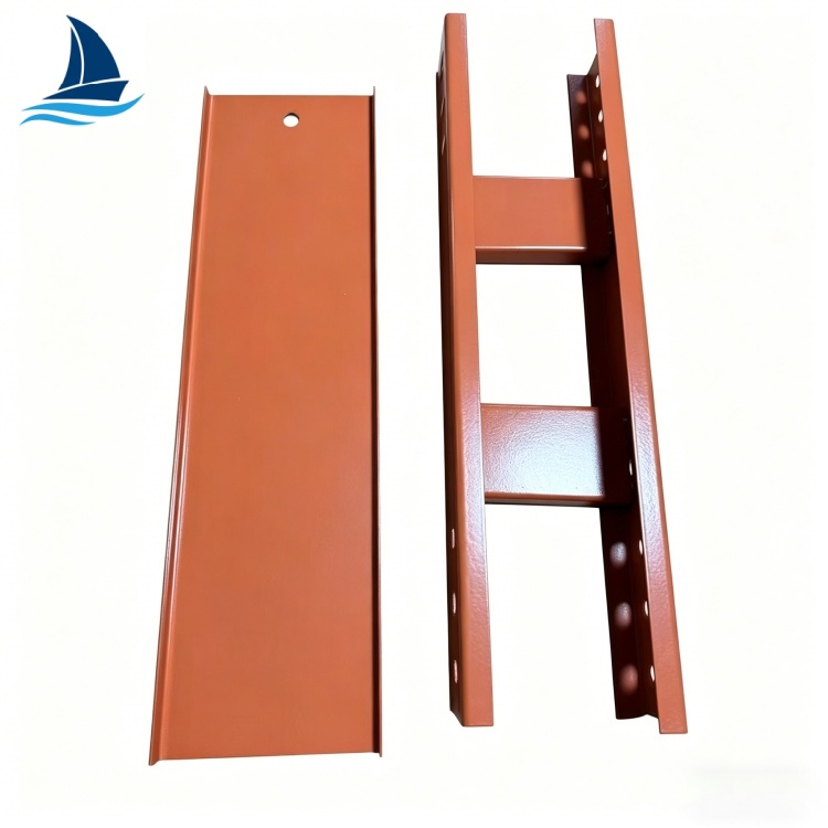 Cable Ladder Tray Spray Painted Ladder Cable Trays For Hospital Ceiling Cable Management