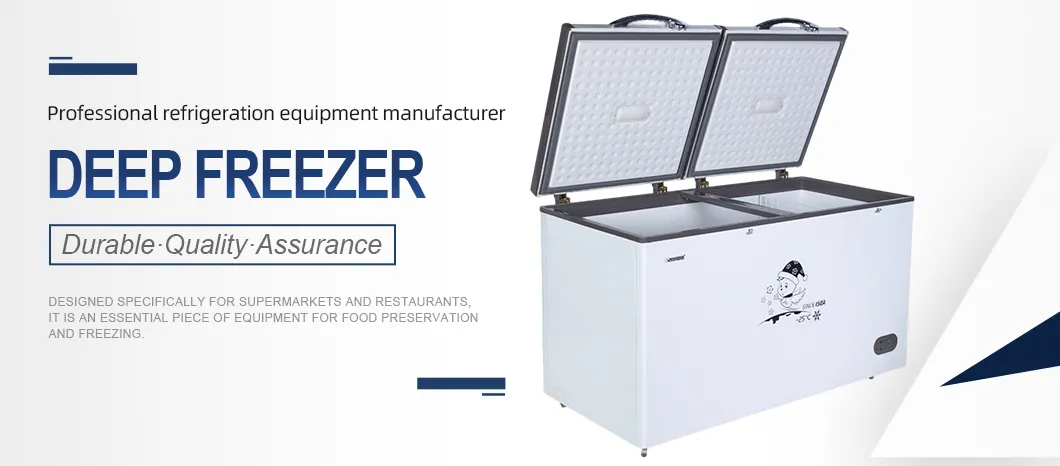 Noise Cancelling Deep Freezer Refrigerator 1400L Chest Fridge Freezer Efficient