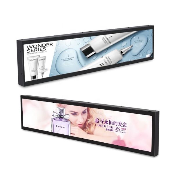 Metro Wide Stretched Touch Screen LCD Shelf Display