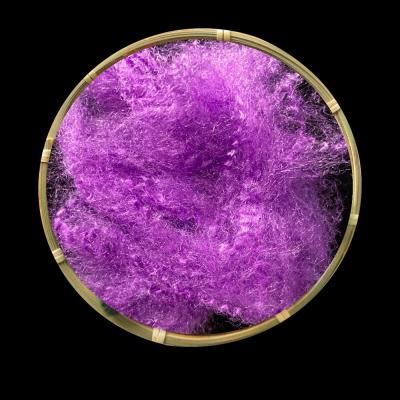 Full Dull Triangle Dope Dyed Polyester Staple Fiber With High Air Permeability