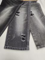 Tissu denim respirant style SERGÉ non extensible NOIR/NOIR JSD3226A pour jeans vêtements vintage Denim en gros