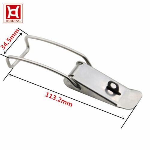 Self Locking Galvanized Spring Loaded Toggle Latch Shockproof With Keyhole