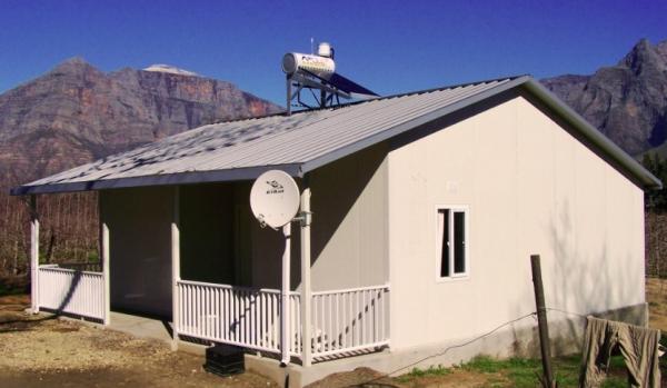 Cottage Anti-rouillé de conteneur de cadre en acier avec le salon pour des vacances - trois chambres à coucher