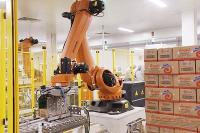 梱包ロボット KUKA KR 120 パレット化産業ロボットセル