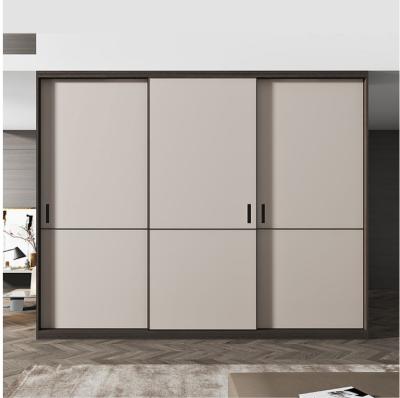 Fashion Room Furniture Khaki Upper And Lower Track Sliding Doors