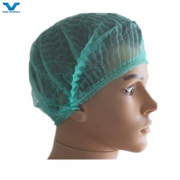 Disposable Nonwoven Mob Strip Clip Hairnet Cap 18 21 10GSM 12GSM White Blue Pink Red Green Purple Black