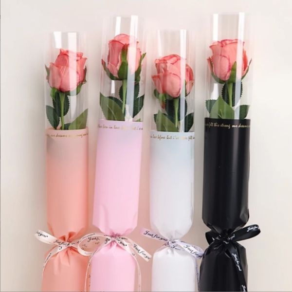 Goddess single small bouquet packaging transparent opp waterproof film wrapped flower paper diy material flower shop
