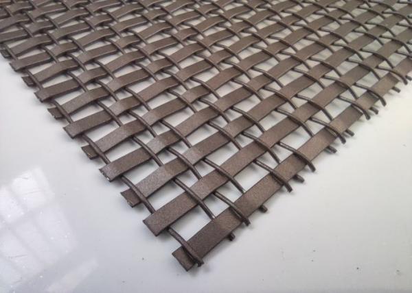 Red Copper Square Hole W1000mm L2000mm Decorative Metal Mesh For Home