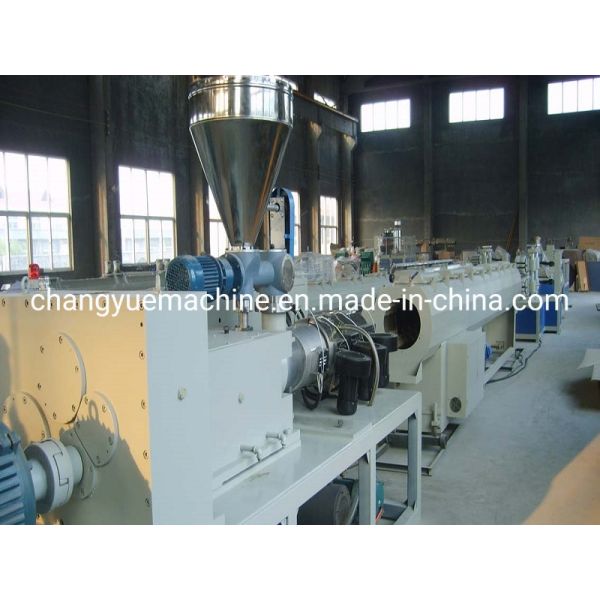 Customer Requirements 65/132 PVC Tube Making Machine with 25*1.5*3.5m Size