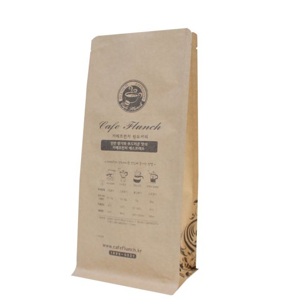 Custom Printed Doypack Resealable Black Matte Coffee Bag with Valve