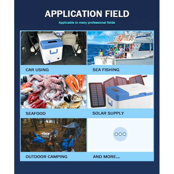 Репорт 12В/24В ДиС 25L Ультра низкотемпературный домашний склад Кампинговый портативный морозильник