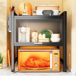 Six Sided Sealed Microwave Oven Rack Shelf Prevent Oil Fumes Supports OEM