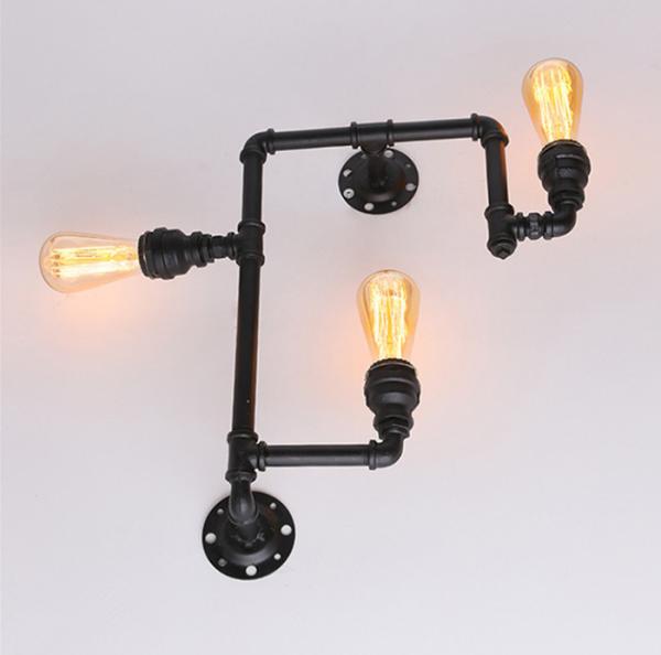 Decoration Ironwall Light Edison Bulb  For Coffee Shop Easy Installation