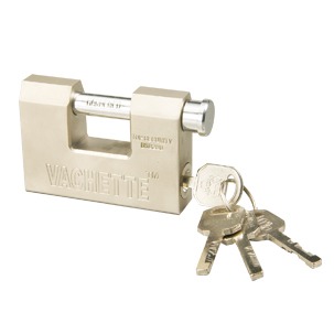 Rarlux Heavy Duty Steel Shackle Solid Padlock D Type Candado Rectangular Brass Padlock