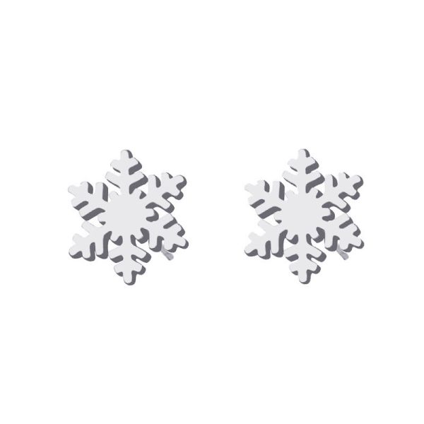Stainless Steel Stud Earring For Women Man Snow Gold And Silver Color Lover's Engagement Jewelry Drop Shipping