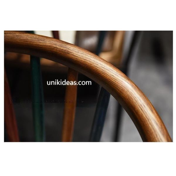 Retro American Style Solid Wood Metal Base Restaurant Furniture Cafe Table and Chair Set for Sale