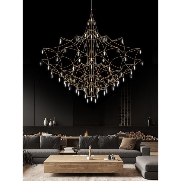 Итальянский простой свет Кристл комнаты прожития виллы винодельни света звезды светляка люстры искусства